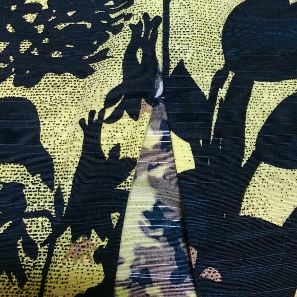 TRACY REESE Black & Green Tropical Floral Draped Empire Waist Dress Size 4 - Picture 5 of 5